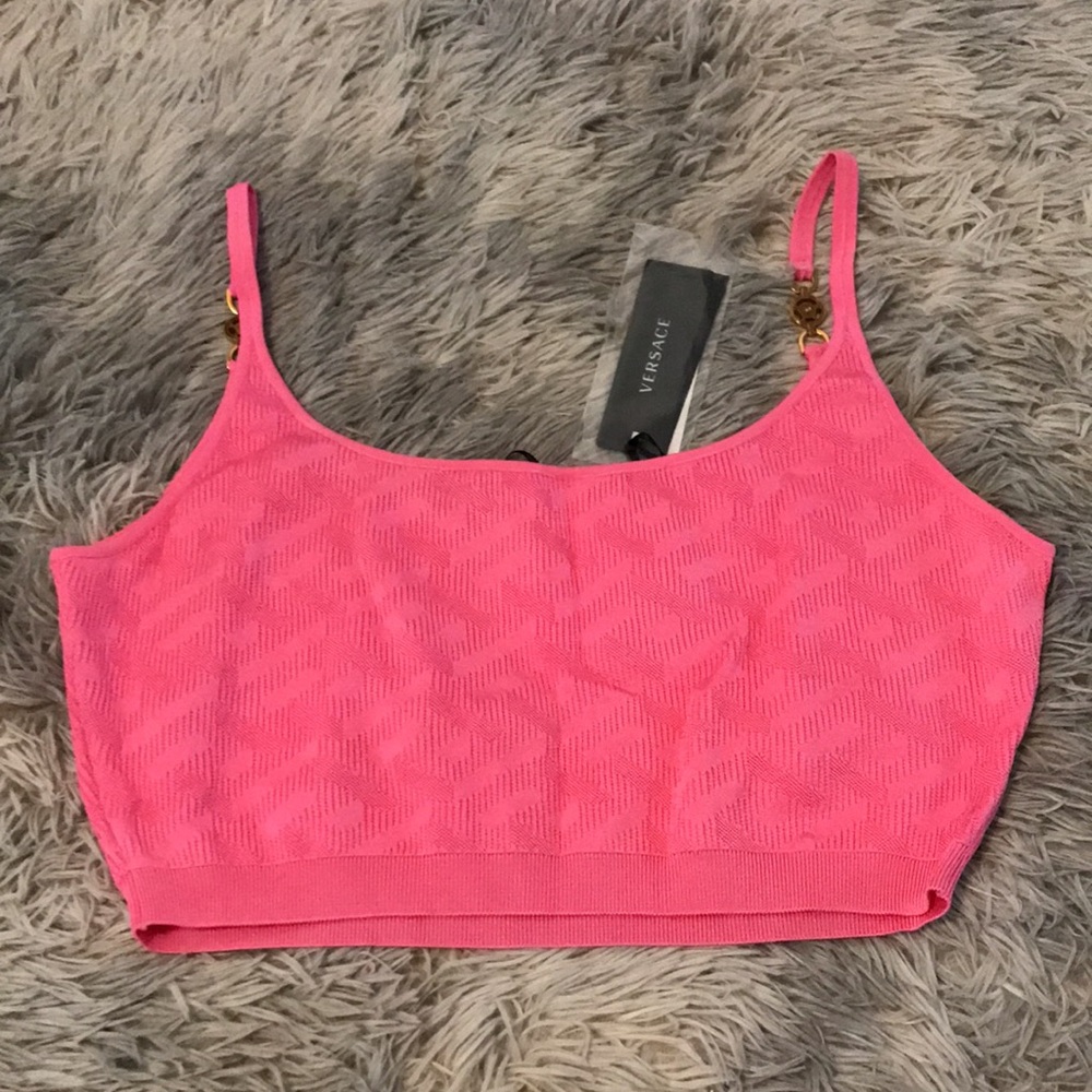 New Authentic Versace Pink Crop Top 46